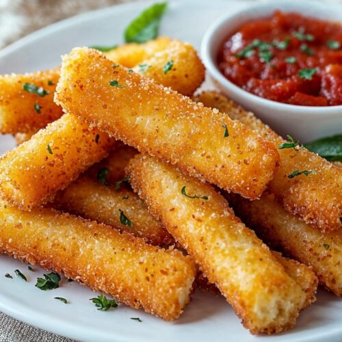 Easy Crispy Air Fryer Mozzarella Sticks Recipe