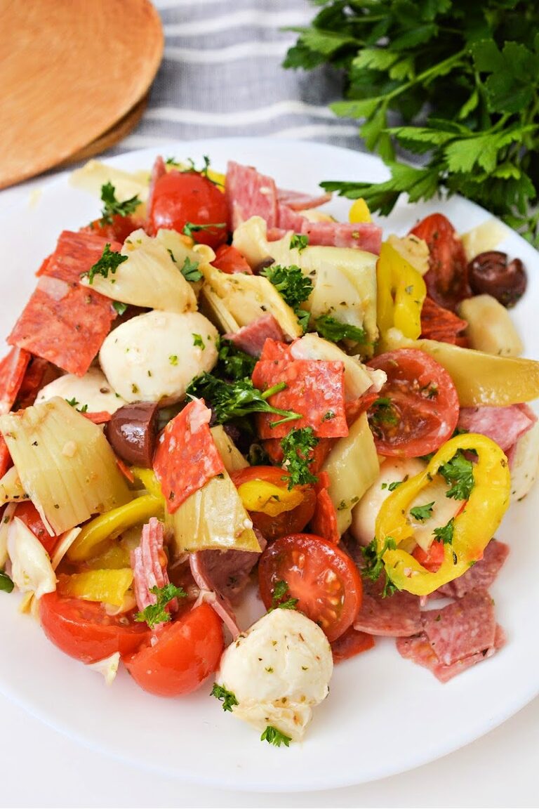 Quick Keto No Pasta Pasta Salad Recipe