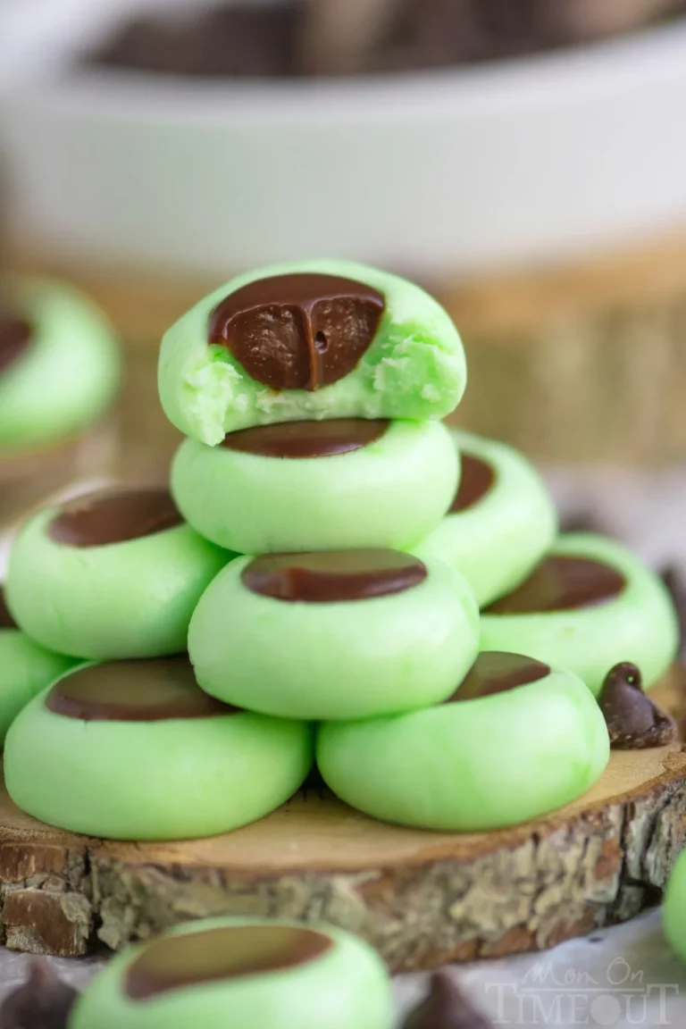 Easy Chocolate Mint Cream Cheese Buttons Recipe
